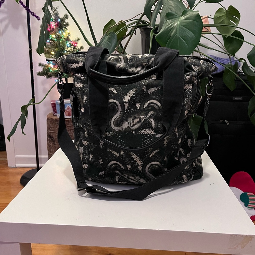 Marcelo Brulon tote bag with snake graphics